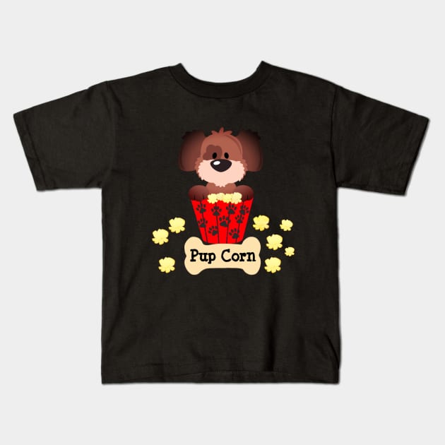 Pup Corn Kids T-Shirt by Primigenia